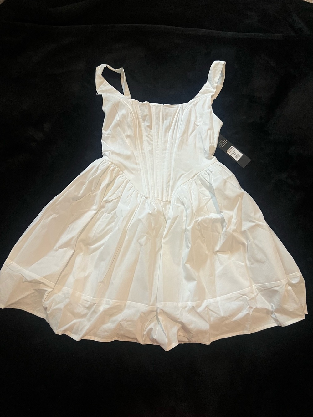 Fashion Nova White Rylie Corset Mini Dress